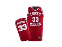 Men Nike Lower Merion #33 Kobe Bryant Red Basketball Authentic NCAA Jersey