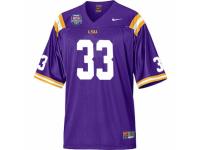 Men Nike LSU Tigers #33 Odell Beckham Purple Authentic NCAA With 2012 BCS Championship Patch Jersey