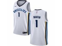 Men Nike Memphis Grizzlies #1 Jarell Martin White NBA Jersey - Association Edition