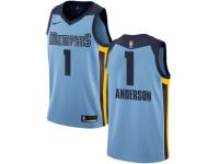 Men Nike Memphis Grizzlies #1 Kyle Anderson Light Blue NBA Jersey Statement Edition