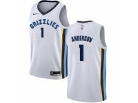 Men Nike Memphis Grizzlies #1 Kyle Anderson White NBA Jersey - Association Edition