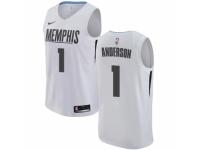 Men Nike Memphis Grizzlies #1 Kyle Anderson White NBA Jersey - City Edition