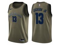 Men Nike Memphis Grizzlies #13 Jaren Jackson Jr. Swingman Green Salute to Service NBA Jersey