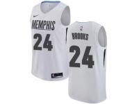 Men Nike Memphis Grizzlies #24 Dillon Brooks White NBA Jersey - City Edition
