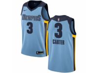 Men Nike Memphis Grizzlies #3 Jevon Carter Light Blue NBA Jersey Statement Edition