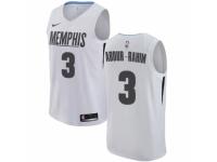 Men Nike Memphis Grizzlies #3 Shareef Abdur-Rahim White NBA Jersey - City Edition