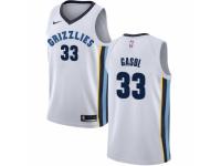 Men Nike Memphis Grizzlies #33 Marc Gasol White NBA Jersey - Association Edition