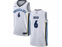 Men Nike Memphis Grizzlies #6 Shelvin Mack White NBA Jersey - Association Edition