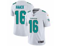 Men Nike Miami Dolphins #16 Matt Haack White Vapor Untouchable Limited Player NFL Jersey