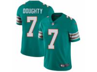Men Nike Miami Dolphins #7 Brandon Doughty Aqua Green Alternate Vapor Untouchable Limited Player NFL Jersey