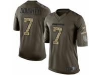 Men Nike Miami Dolphins #7 Brandon Doughty Limited Green Salute to Service NFL Jersey
