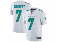 Men Nike Miami Dolphins #7 Brandon Doughty White Vapor Untouchable Limited Player NFL Jersey