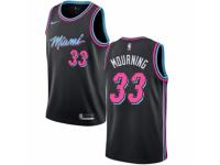 Men Nike Miami Heat #33 Alonzo Mourning Black NBA Jersey - City Edition