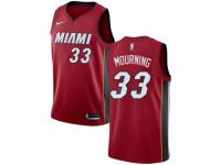 Men Nike Miami Heat #33 Alonzo Mourning  Red NBA Jersey Statement Edition