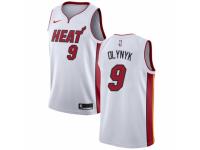 Men Nike Miami Heat #9 Kelly Olynyk NBA Jersey - Association Edition