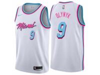 Men Nike Miami Heat #9 Kelly Olynyk  White NBA Jersey - City Edition