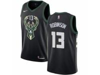 Men Nike Milwaukee Bucks #13 Glenn Robinson  Black Alternate NBA Jersey - Statement Edition