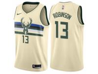 Men Nike Milwaukee Bucks #13 Glenn Robinson  Cream NBA Jersey - City Edition