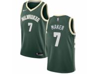 Men Nike Milwaukee Bucks #7 Thon Maker  Green Road NBA Jersey - Icon Edition