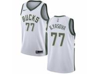 Men Nike Milwaukee Bucks #77 Ersan Ilyasova White NBA Jersey - Association Edition