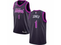 Men Nike Minnesota Timberwolves #1 Tyus Jones Purple NBA Jersey - City Edition