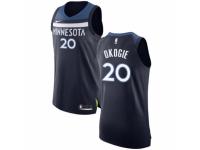 Men Nike Minnesota Timberwolves #20 Josh Okogie Navy Blue NBA Jersey - Icon Edition