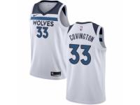 Men Nike Minnesota Timberwolves #33 Robert Covington White NBA Jersey - Association Edition