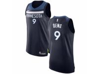 Men Nike Minnesota Timberwolves #9 Luol Deng Navy Blue NBA Jersey - Icon Edition