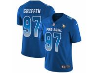 Men Nike Minnesota Vikings #97 Everson Griffen Limited Royal Blue 2018 Pro Bowl NFL Jersey
