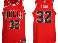 Men Nike NBA Chicago Bulls #32 Kris Dunn Jersey 2017-18 New Season Red Jersey