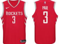 Men Nike NBA Houston Rockets #3 Chris Paul Jersey 2017-18 New Season Red Jersey
