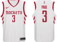 Men Nike NBA Houston Rockets #3 Chris Paul Jersey 2017-18 New Season White Jersey