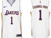 Men Nike NBA Los Angeles Lakers #1 Kentavious Caldwell Pope Jersey 2017-18 New Season White Jersey