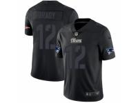 Men Nike New England Patriots #12 Tom Brady Limited Black Rush Impact NFL Jersey