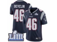 Men Nike New England Patriots #46 James Develin Navy Blue Team Color Vapor Untouchable Limited Player Super Bowl LIII Bound NFL Jersey