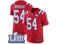 Men Nike New England Patriots #54 Tedy Bruschi Red Alternate Vapor Untouchable Limited Player Super Bowl LIII Bound NFL Jersey