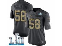 Men Nike New England Patriots #58 Shea McClellin Limited Black 2016 Salute to Service Super Bowl LII NFL Jersey