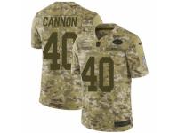 Men Nike New York Jets #40 Trenton Cannon Limited Camo 2018 Salute to Service NFL Jersey