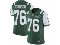 Men Nike New York Jets #76 Wesley Johnson Green Team Color Vapor Untouchable Limited Player NFL Jersey