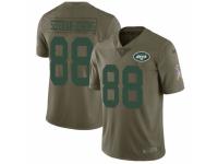 Men Nike New York Jets #88 Austin Seferian-Jenkins Limited Olive 2017 Salute to Service NFL Jersey