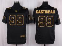Men Nike New York Jets #99 Mark Gastineau Pro Line Black Gold Collection Jersey