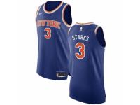 Men Nike New York Knicks #3 John Starks Royal Blue NBA Jersey - Icon Edition