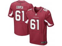 Men Nike NFL Arizona Cardinals #61 Jonathan Cooper Authentic Elite Home Red Jersey