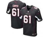 Men Nike NFL Arizona Cardinals #61 Jonathan Cooper Authentic Elite Road White Jersey