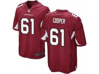 Men Nike NFL Arizona Cardinals #61 Jonathan Cooper Home Red Game Jersey