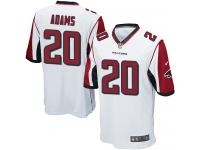 Men Nike NFL Atlanta Falcons #20 Phillip Adams Road White Game Jersey