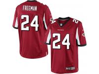 Men Nike NFL Atlanta Falcons #24 Devonta Freeman Home Red Limited Jersey