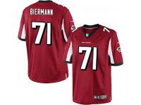 Men Nike NFL Atlanta Falcons #71 Kroy Biermann Home Red Limited Jersey