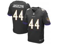 Men Nike NFL Baltimore Ravens #44 Kyle Juszczyk Authentic Elite Black Jersey