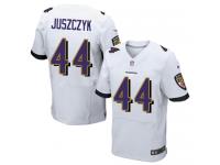 Men Nike NFL Baltimore Ravens #44 Kyle Juszczyk Authentic Elite Road White Jersey